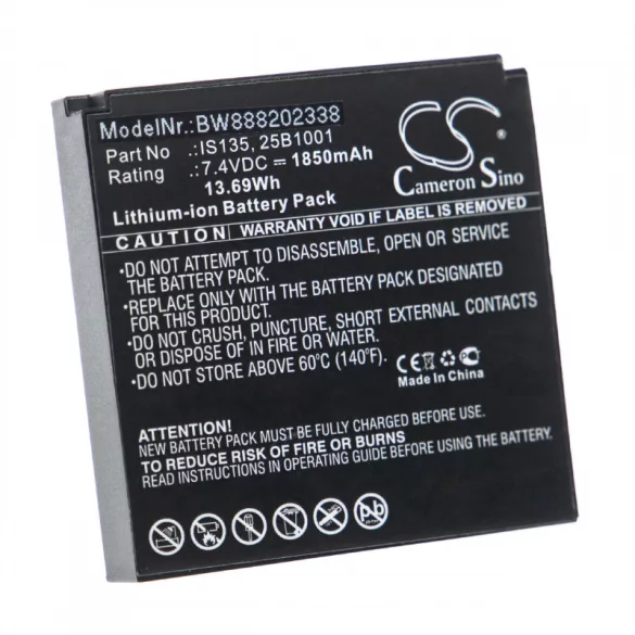 Pax IS135 1850mAh utángyártott akkumulátor - VHBW