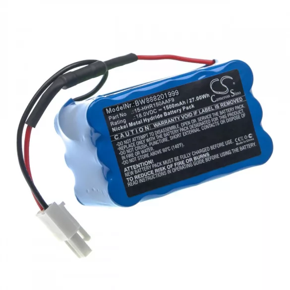 Philips FC6164 PowerPro Uno 15-HHR150AAF9 1500mAh utángyártott porszívó akkumulátor - VHBW