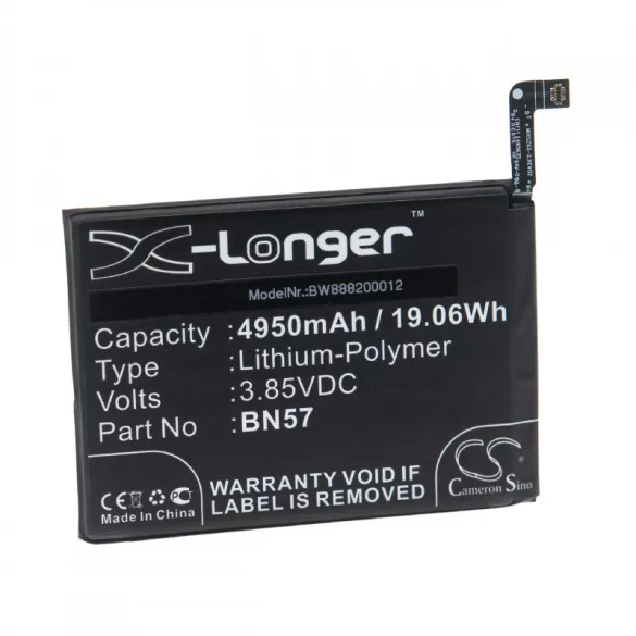 Poco X3 NFC 4950mAh utángyártott akkumulátor - VHBW