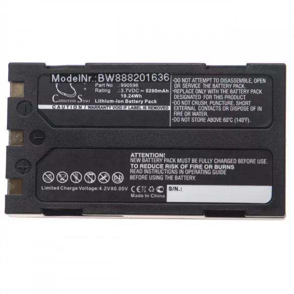 RIDGID Micro CA-300 Kamera 990596 5200mAh utángyártott akkumulátor - VHBW