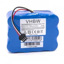   i-ROVA XR210 XR510 KV8 14.4V NI-MH 3000mAh utángyártott porszívó akkumulátor