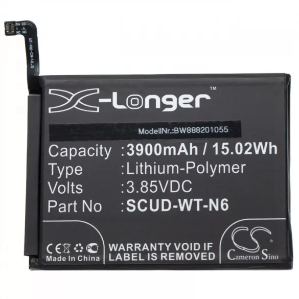 Samsung Galaxy A20s, SCUD-WT-N6, 3900mAh utángyártott akkumulátor - VHBW