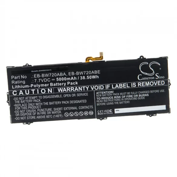 Samsung Galaxy Book 12.0 SM-W720 5000mAh utángyártott akkumulátor - VHBW