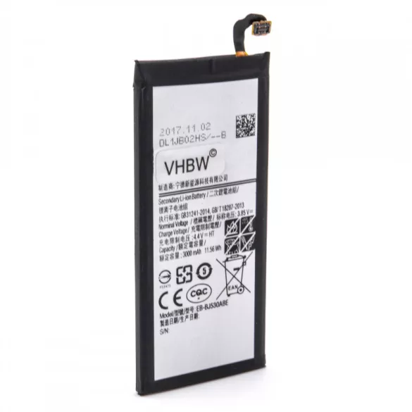 Samsung Galaxy J5 2017, SM-J530 3000mAh utángyártott akkumulátor EB-BJ530ABE - VHBW