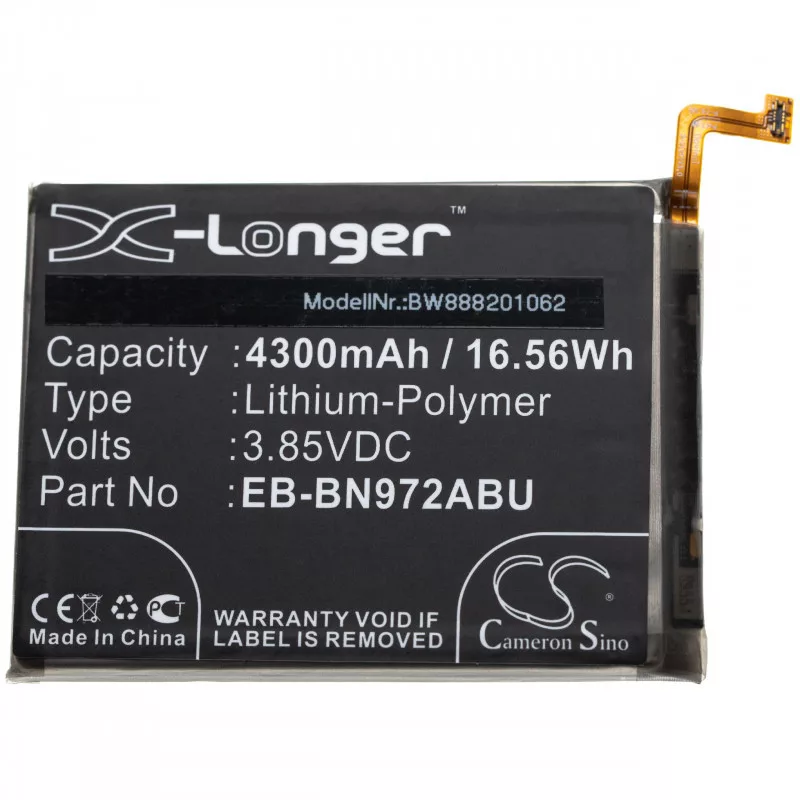 Samsung Galaxy Note 10+, EB-BN972ABU 4300mAh utángyártott akkumulátor