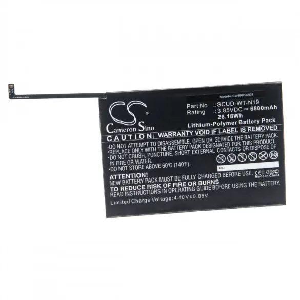 Samsung Galaxy Tab A7 10.4 2020, SM-T500 6800mAh utángyártott akkumulátor - VHBW