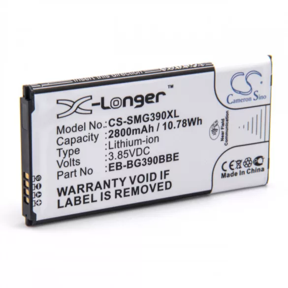 Samsung Galaxy XCover 4, SM-G390NFC 2800mAh utángyártott akkumulátor - VHBW