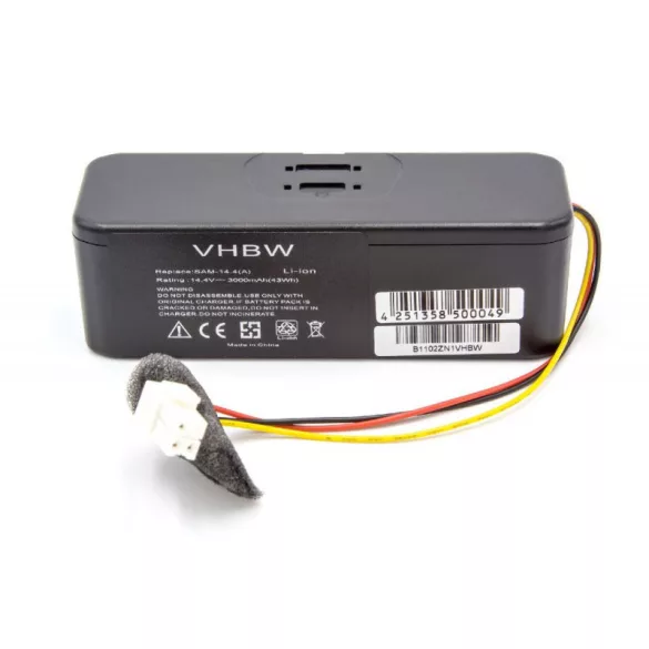 Samsung Navibot VCA-RBT20 3000mAh Li-ion utángyártott porszívó akkumulátor - VHBW