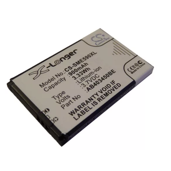 Samsung SGH-E590 900mAh utángyártott akkumulátor - VHBW