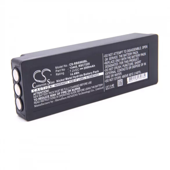 Scanreco 590 790 960 2000mAh (mit 3 Kontakten) utángyártott akkumulátor - VHBW
