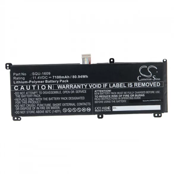Schenker XMG Core 15 7100mAh utángyártott akkumulátor - VHBW