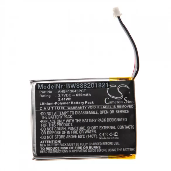 Sennheiser PXC 550 AHB413645PCT 650mAh utángyártott akkumulátor - VHBW
