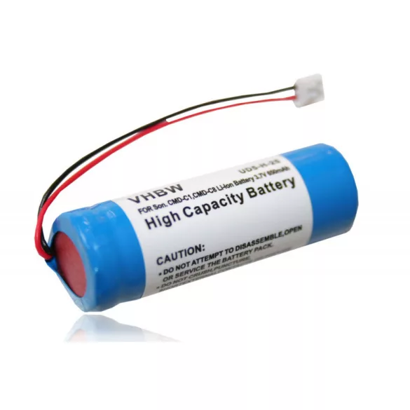 Sony CMD-C1, CMD-C8 650mAh utángyártott akkumulátor - VHBW