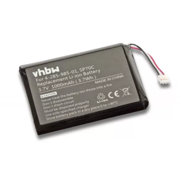 Sony PSP E1000 1000mAh utángyártott akkumulátor - VHBW