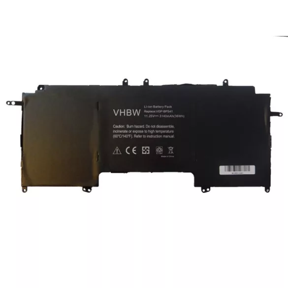 SONY VAIO VGP-BPS41 3140mAh utángyártott akkumulátor - VHBW