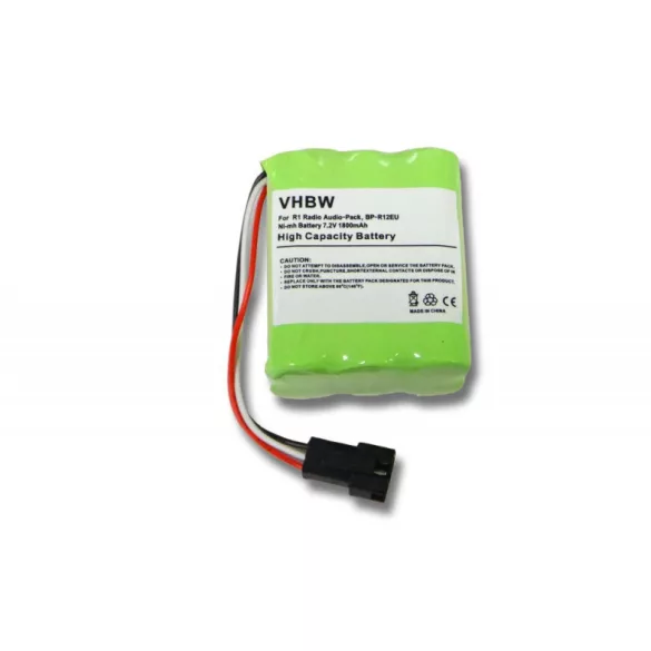 Teac R1, BP-R12EU 1800mAh utángyártott akkumulátor - VHBW