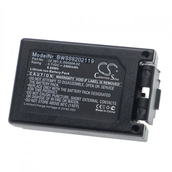 Teleradio TG-T11 PN-T19 Transmitter 22.381.2 2400mAh utángyártott akkumulátor - VHBW