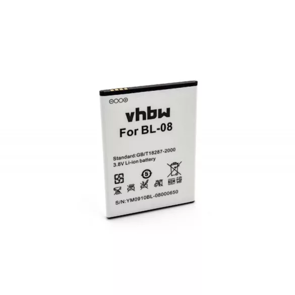 THL 2015, 2015A, BL-08 2700mAh utángyártott akkumulátor - VHBW