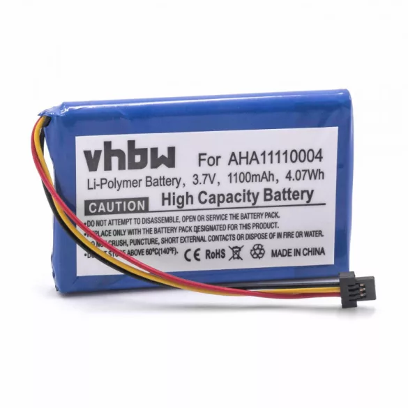 Tomtom Go 510, Go 520 1100mAh utángyártott akkumulátor - VHBW