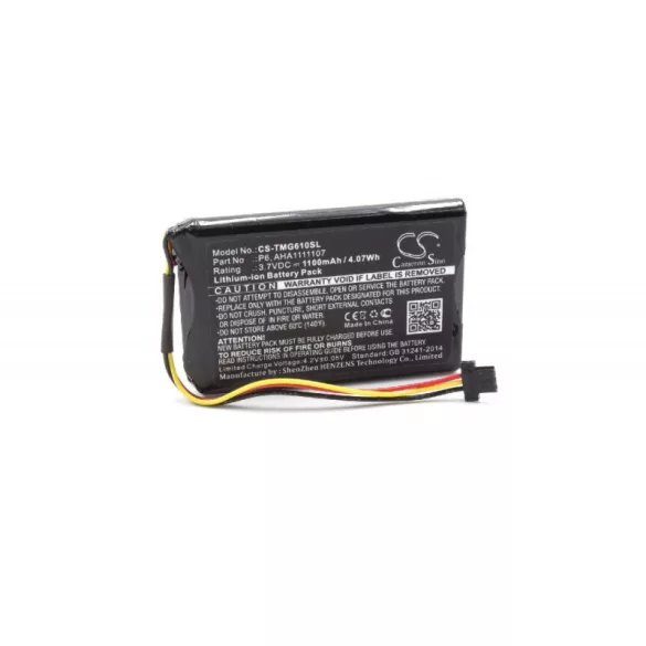 Tomtom Go 610 1100mAh utángyártott akkumulátor - VHBW
