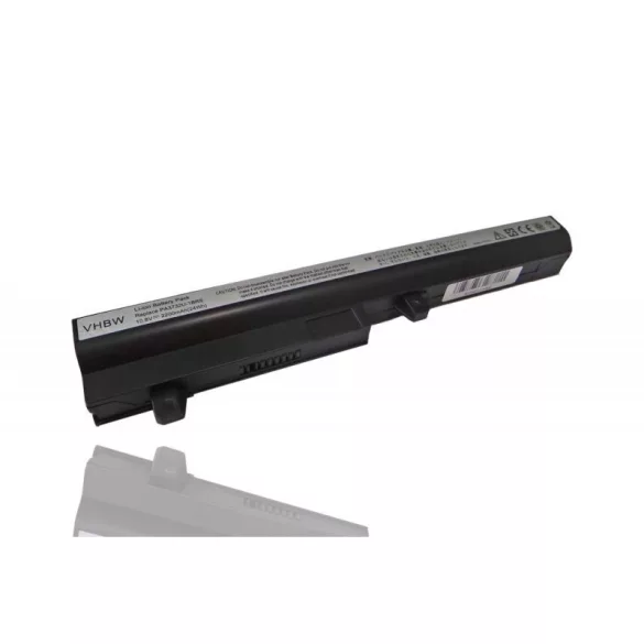 Toshiba NB200 NB201 fekete 2200mAh utángyártott akkumulátor - VHBW