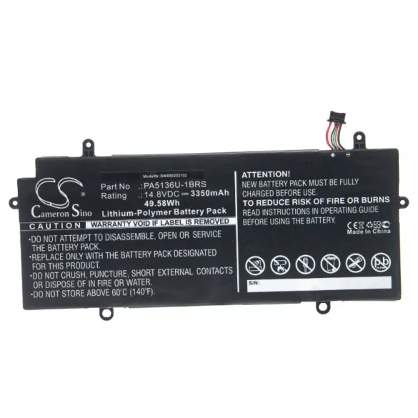 Toshiba Portege Z30 PA5136U-1BRS 3350mAh utángyártott akkumulátor - VHBW