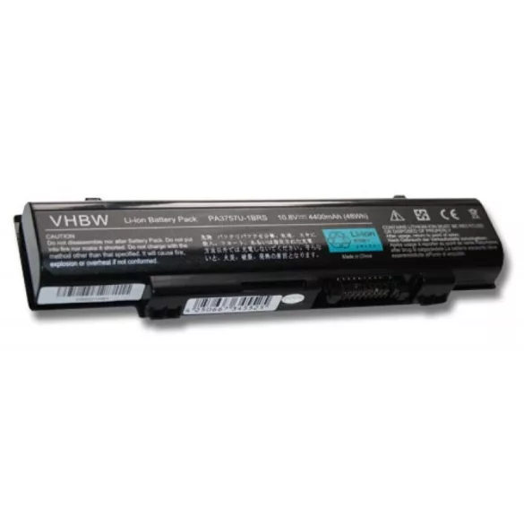 Toshiba Qosmio T750 4400mAh utángyártott akkumulátor - VHBW