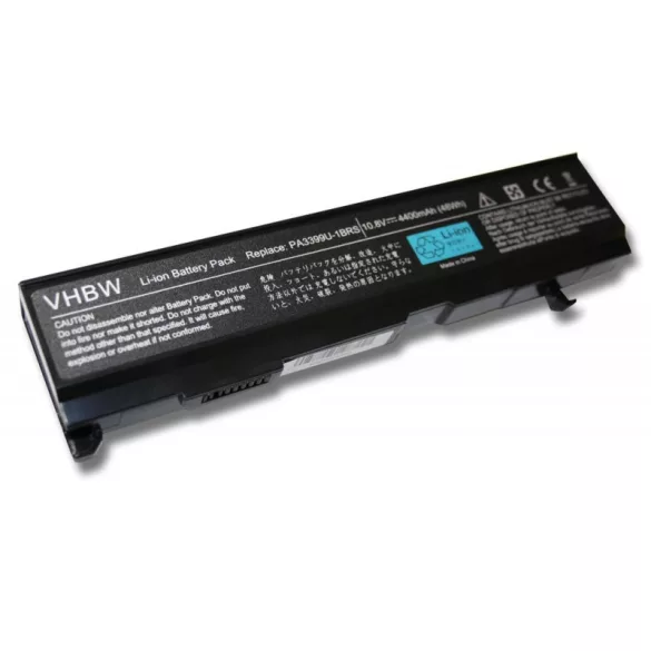Toshiba Satellite A100 -- 4400mAh utángyártott akkumulátor - VHBW