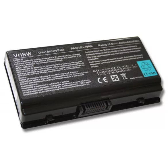 Toshiba Satellite L45 PA3615U 4400mAh utángyártott akkumulátor - VHBW