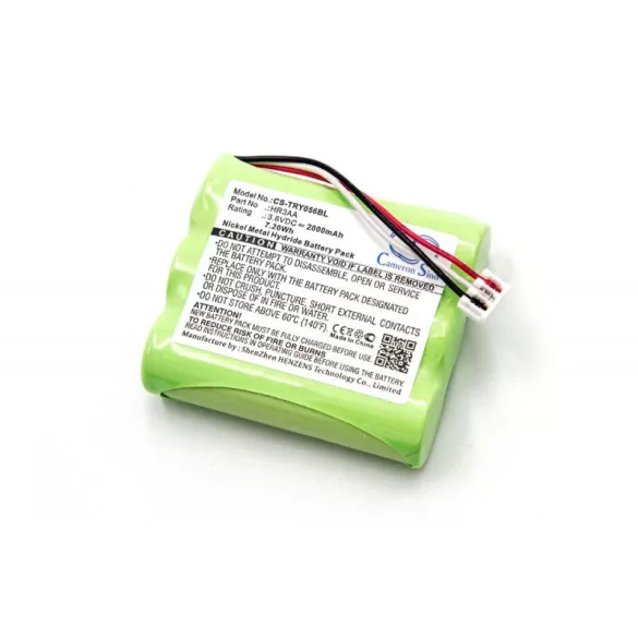 Tyro 55.00.56 NI-MH 3.6V 2000mAh utángyártott akkumulátor - VHBW