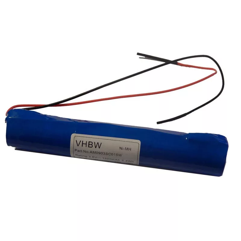 Vészvilágítás akkumulátortab 3.6V NI-MH 1500mAhKabeln utángyártott akkumulátor Vészvilágítás akkumulátortab 3.6V NI-MH 1500mAhKabeln utángyártott akkumulátor