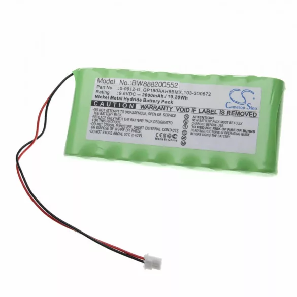 Visonic Powermax Pro 0-9912-G 2000mAh utángyártott akkumulátor - VHBW
