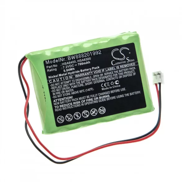 Yale Alarm Control Panels HSA6400 700mAh utángyártott akkumulátor - VHBW