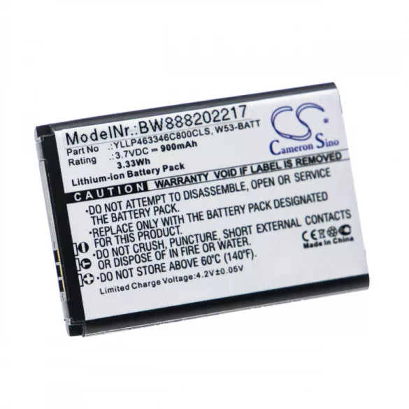 Yealink W53 900mAh utángyártott akkumulátor - VHBW