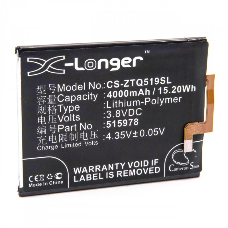 ZTE Blade D2, X3, Q519C 4000mAh utángyártott akkumulátor ZTE Blade D2, X3, Q519C 4000mAh utángyártott akkumulátor