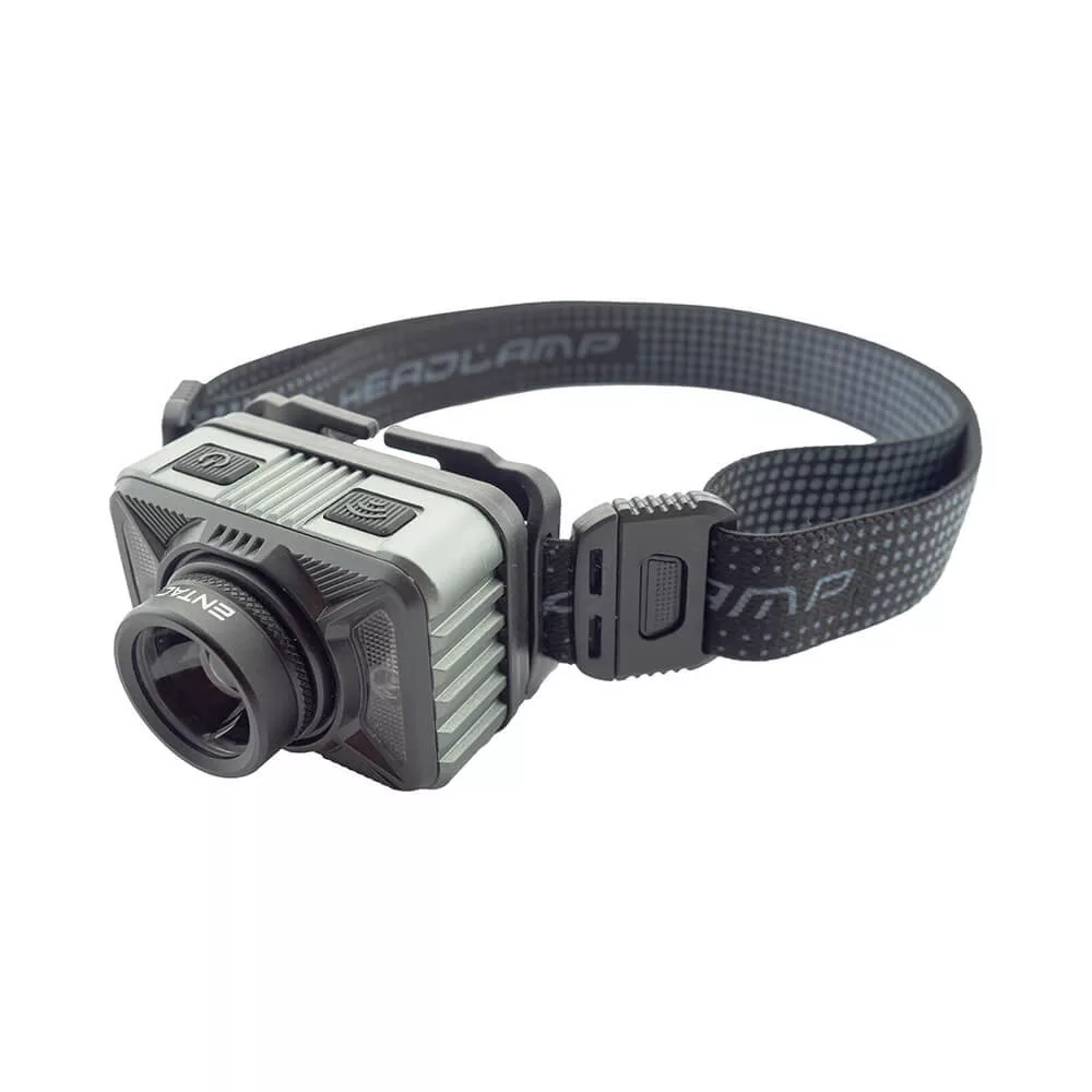 Tölthető fejlámpa Entac 1200lm 10W Zoom alu fókusz szenzor Tölthető fejlámpa Entac 1200lm 10W Zoom alu fókusz szenzor