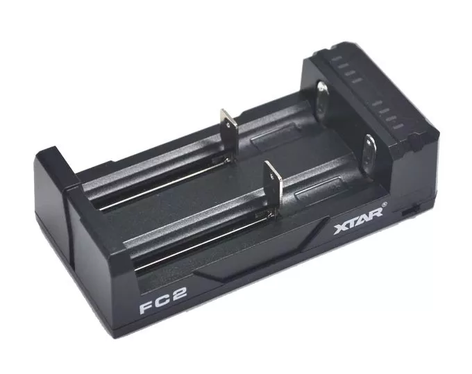 XTAR FC2 akkutöltő NiMh/ LiIon 5V 2A 10440 - 26650 AAAA - C