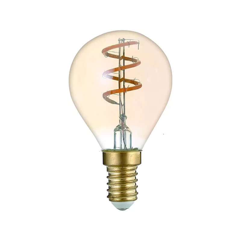 Avide Dekor Soft Filament Kisgömb E14 3W 180lm függőleges spirál LED-izzó