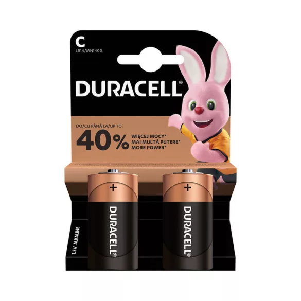 Duracell Basic LR14 C alkáli baby elem MN1400 2db/csomag (ár/csomag)