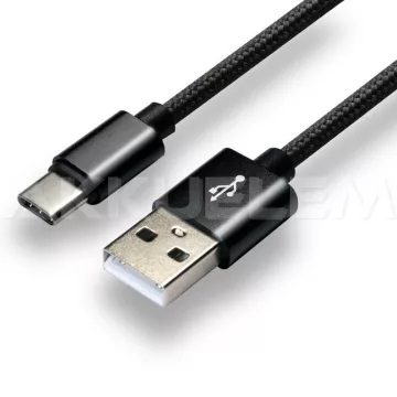 everActive USB- USB-C/ Type-C kábel 3A 2m fekete