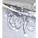 Karácsonyi fényfüzér NANO fehér 40 LED 4+5m IP44 230V kül- és beltéri