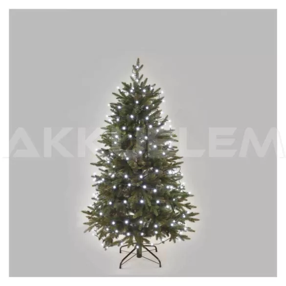 Karácsonyi füzér CHERRY 200 LED fehér 8 mode 20+5m IP44 230V adapterrel beltéri