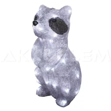   Karácsonyi mosómedve RACCOON 40 LED 26x39cm IP44 időzítővel 230V kül- és beltéri