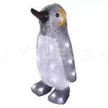 Karácsonyi pingvin PENGUIN 30 LED 20x35cm IP44 időzítővel 230V kül- és beltéri