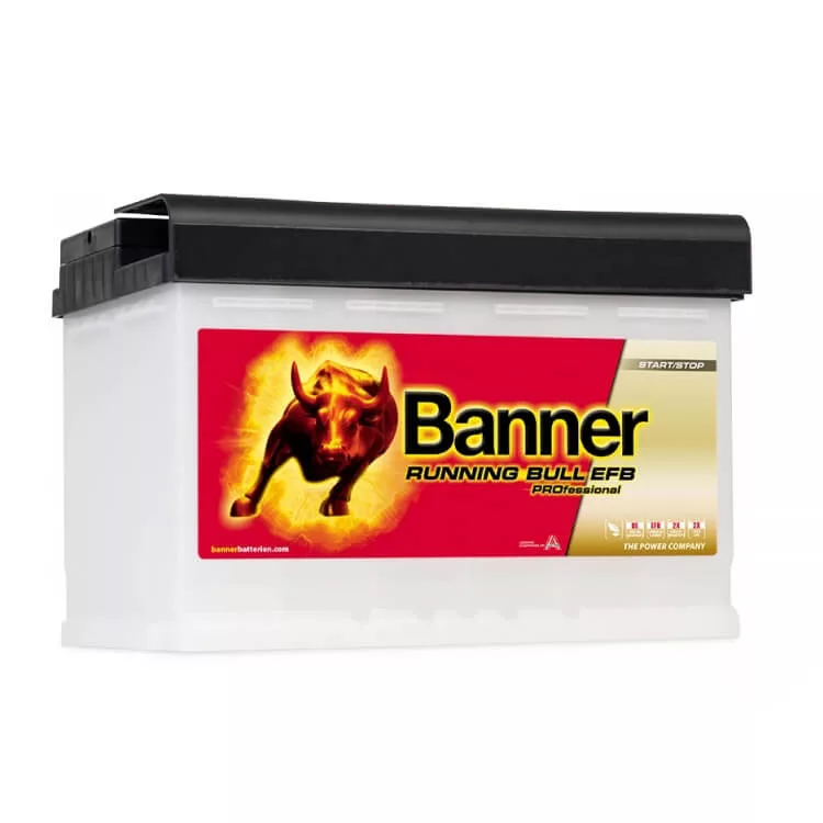 Banner 12V 75Ah 700A 57511 Running Bull EFB autó akkumulátor
