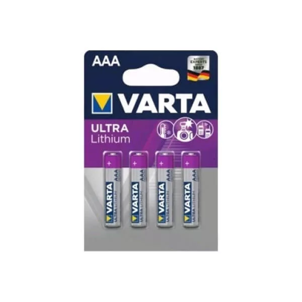 Varta Ultra Lithium FR03 AAA elem 4db/bl (ár/db) Varta Ultra Lithium FR03 AAA elem 4db/bl (ár/db)