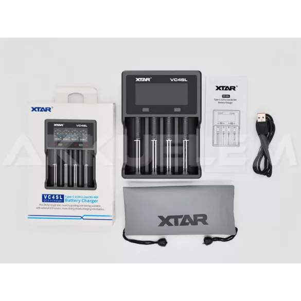 XTAR VC4SL univerzális akkumulátor töltő