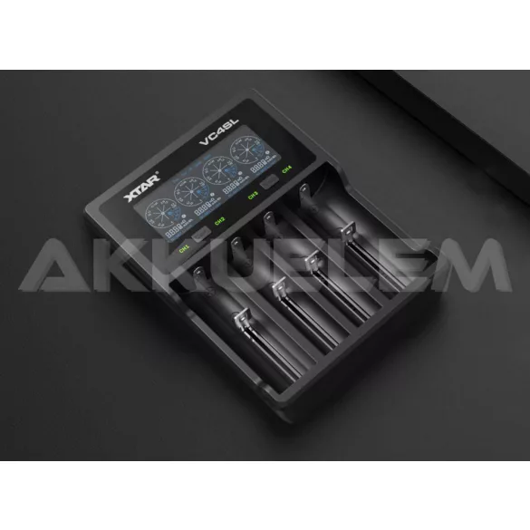 XTAR VC4SL univerzális akkumulátor töltő