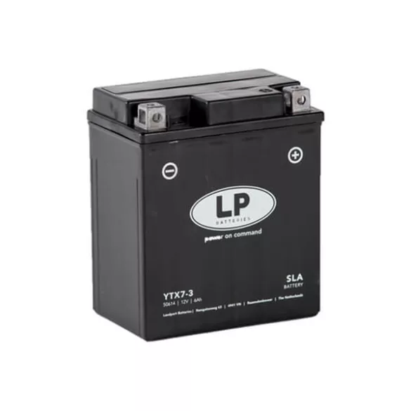 Landport 12V 6Ah YTX7-3 motorkerékpár akkumulátor JOBB+ YTX7L-BS helyett  GyZ