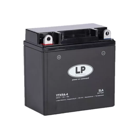 Landport 12V 9Ah 135A YTX9A-4 motorkerékpár akkumulátor BAL+ (YTX9A-BS) GyZ Landport